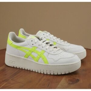 Asics White and Neon Green Sneakers